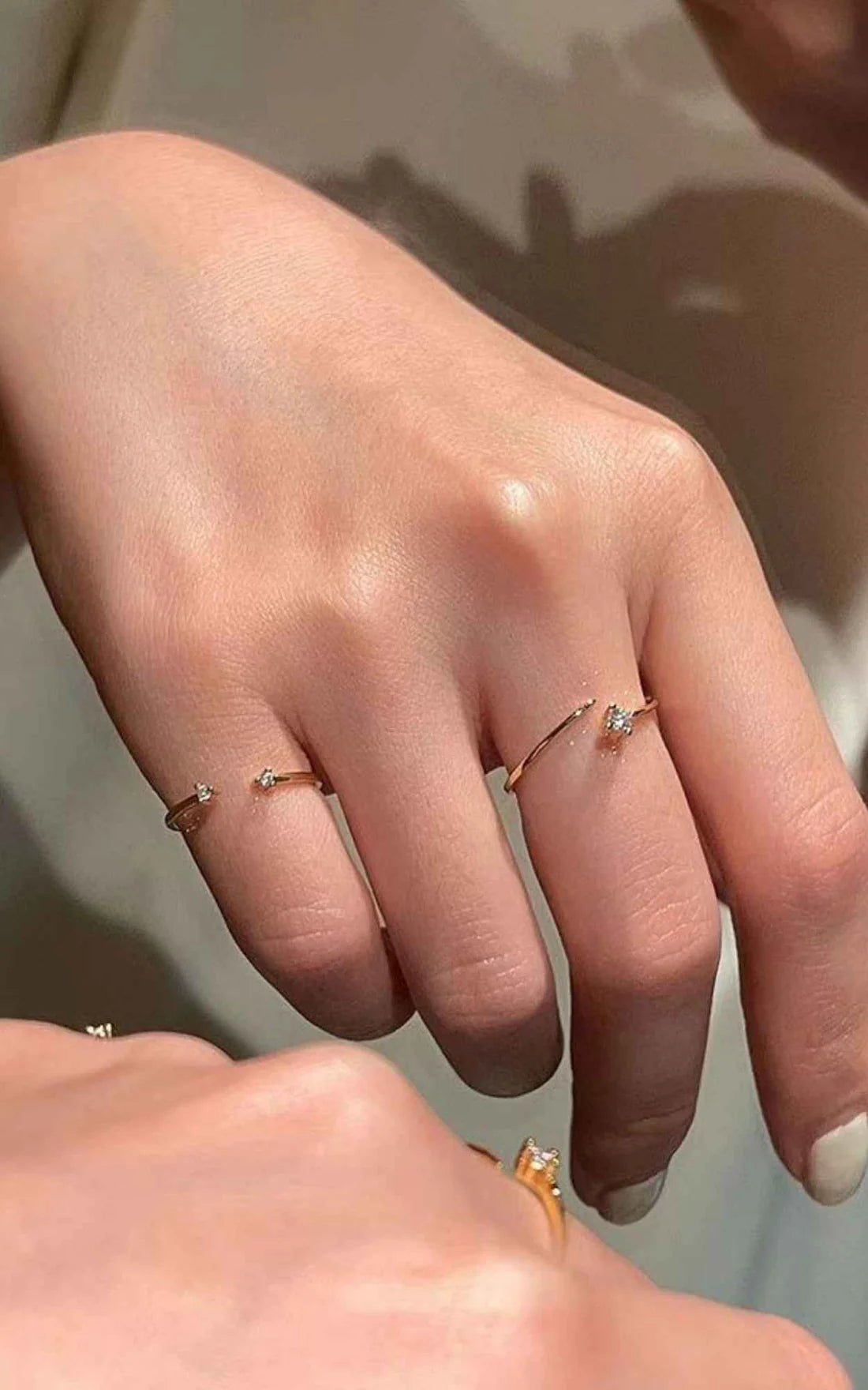 Stack of 2 Minimalist Ring
