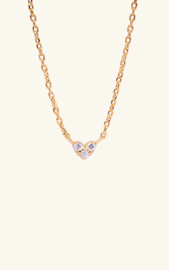 Micro Diamond Heart Necklace