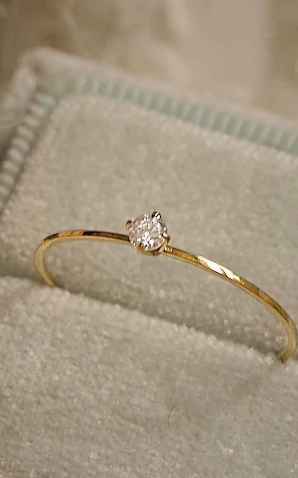 Dainty Solitaire Ring