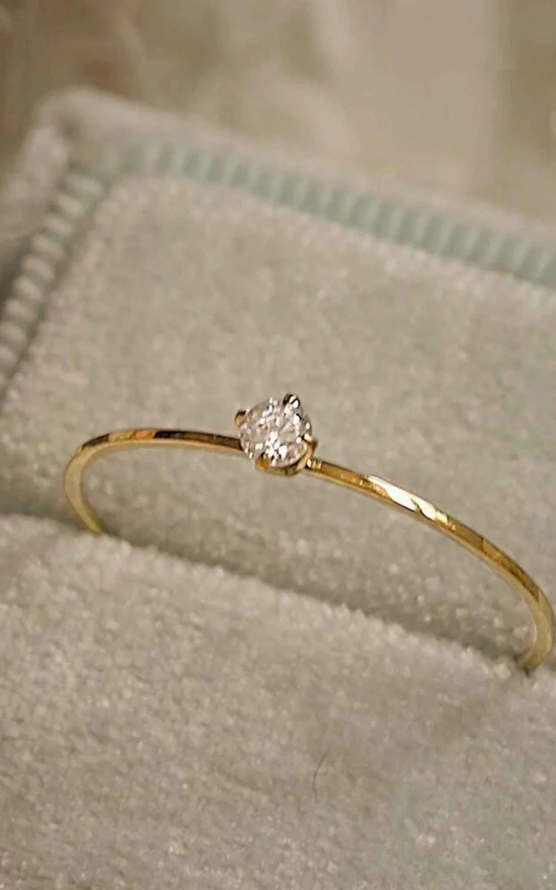 Dainty Solitaire Ring