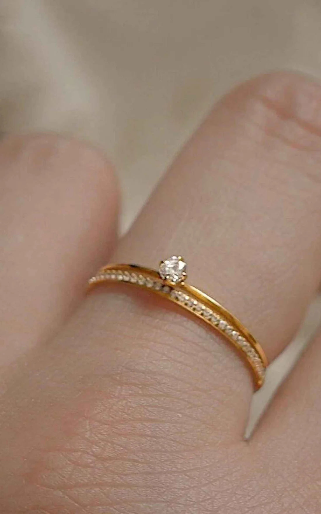 Dainty Solitaire Ring