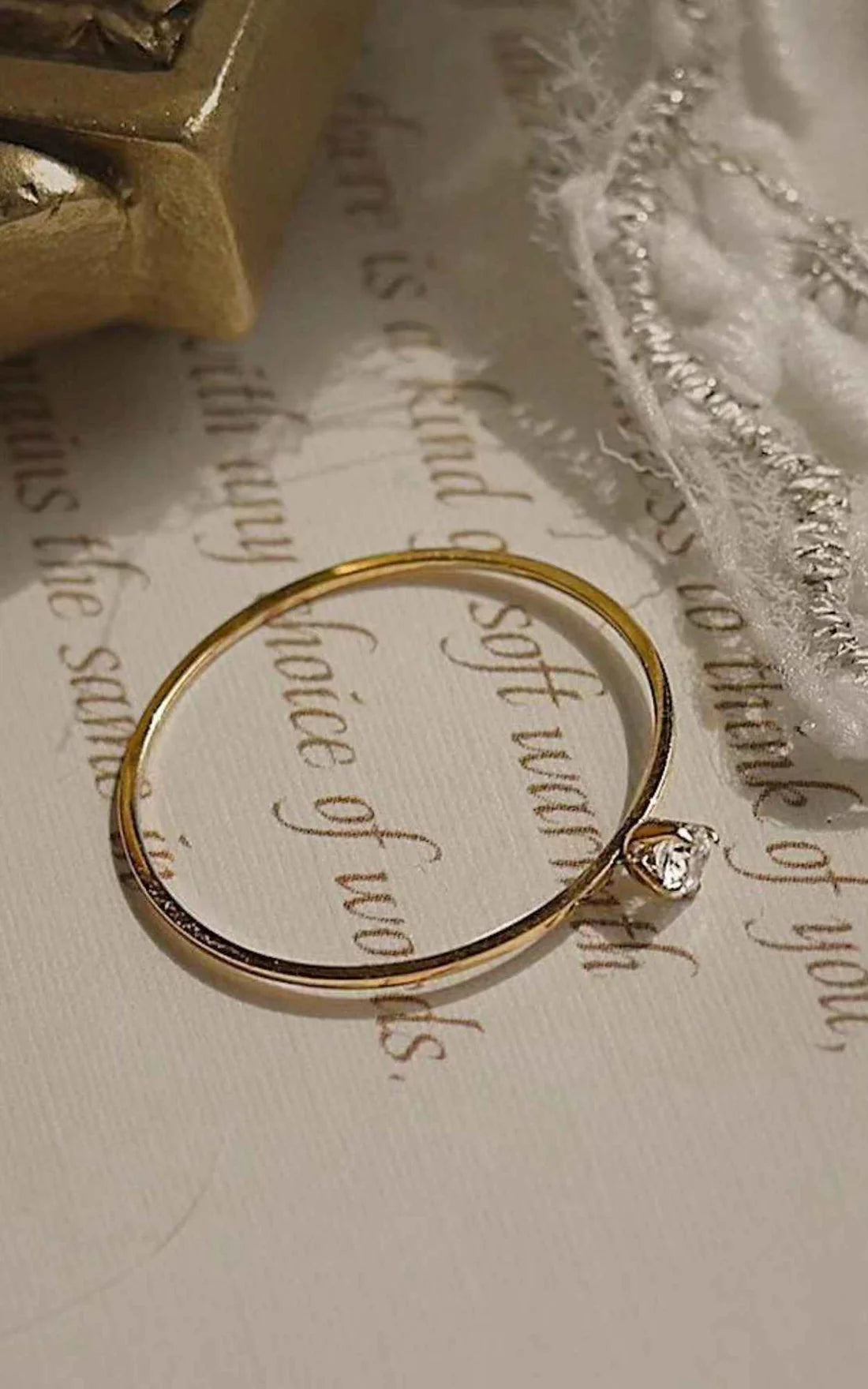 Dainty Solitaire Ring