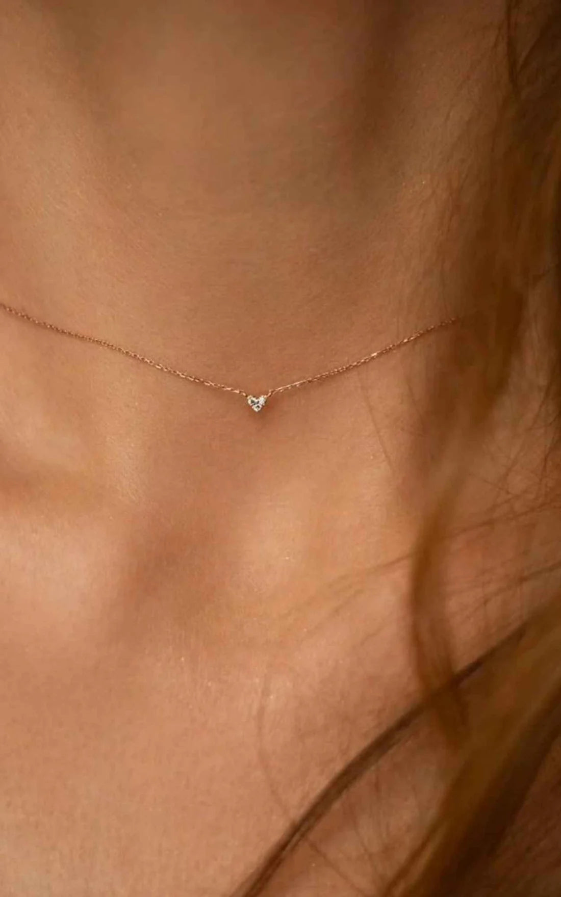 Micro Diamond Heart Necklace