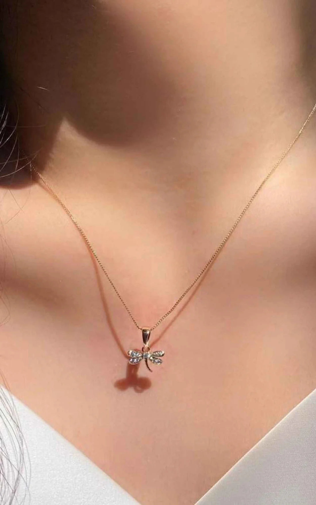 Dainty Dragonfly Necklace