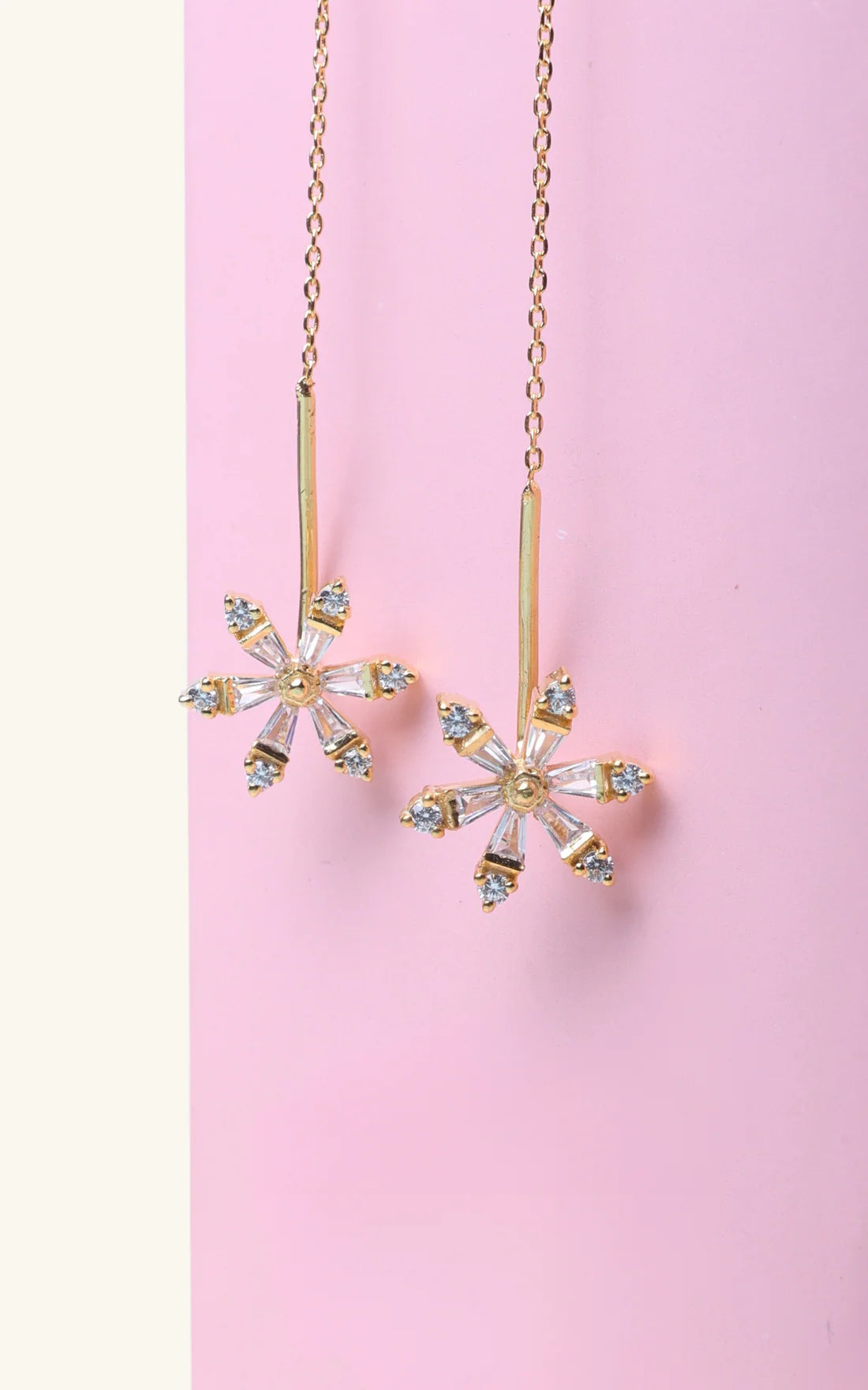 Flower Chain Earring