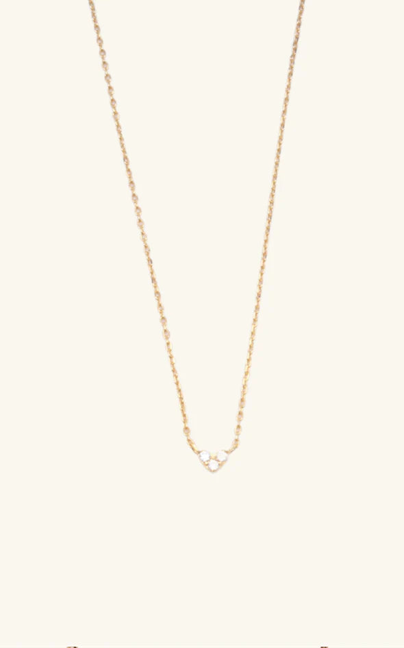 Micro Diamond Heart Necklace