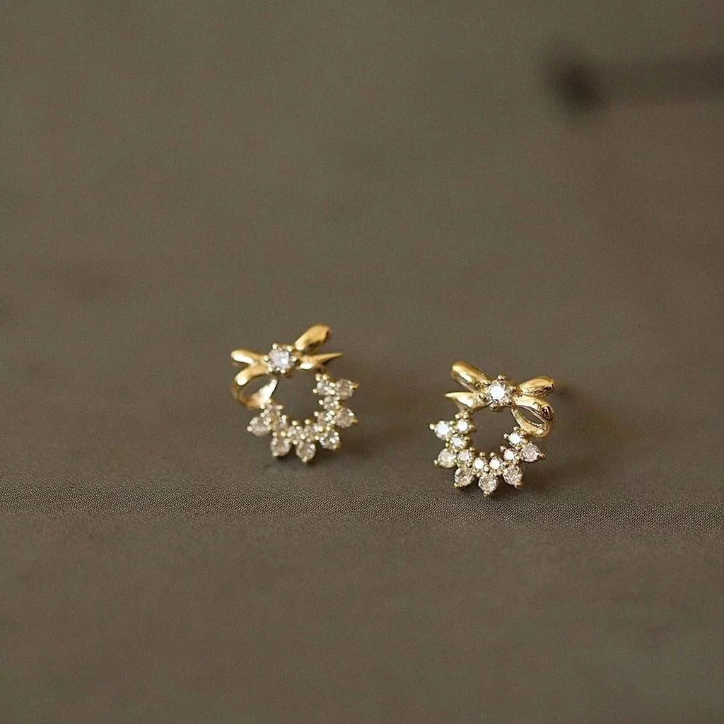 Crystal bow Earrings