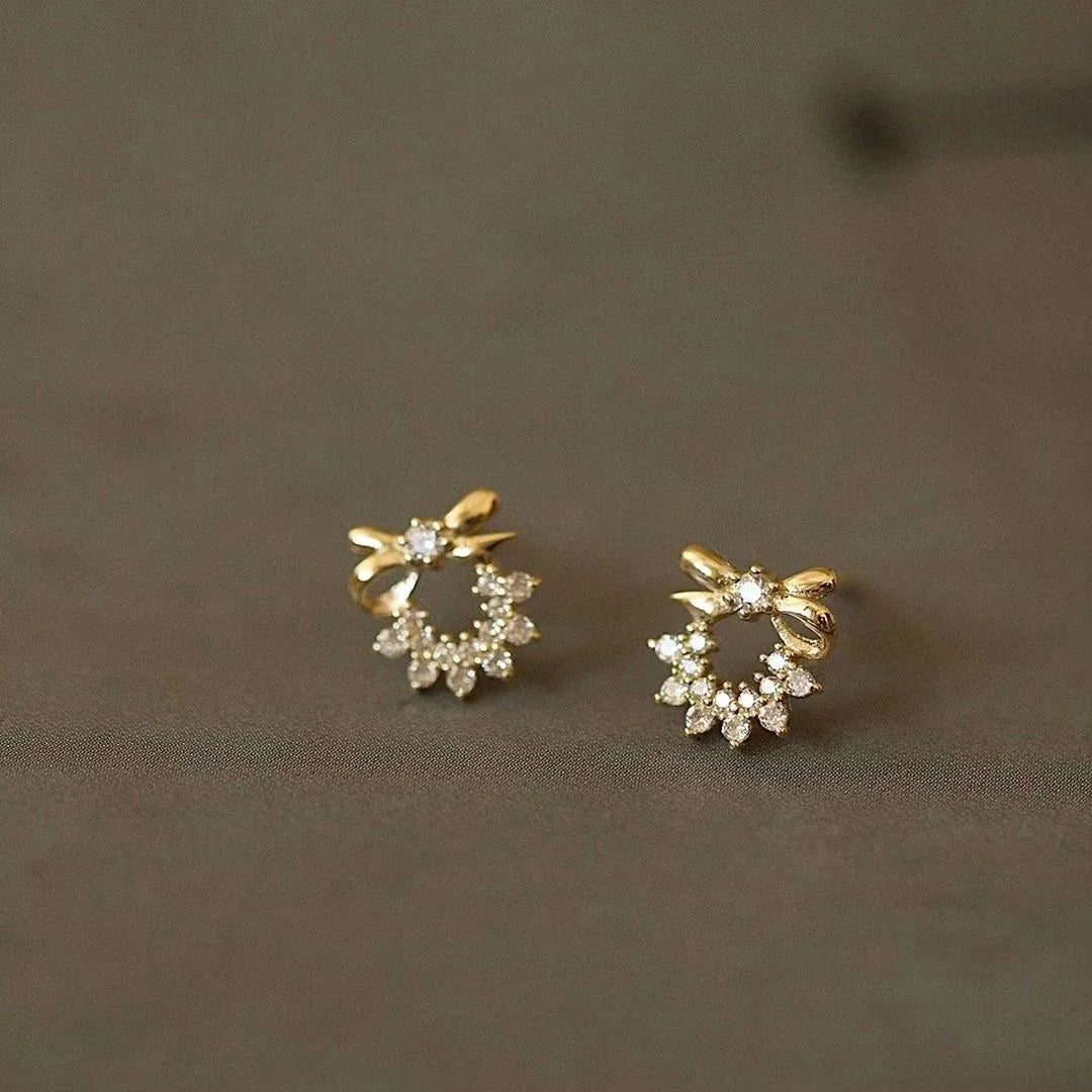 Crystal bow Earrings