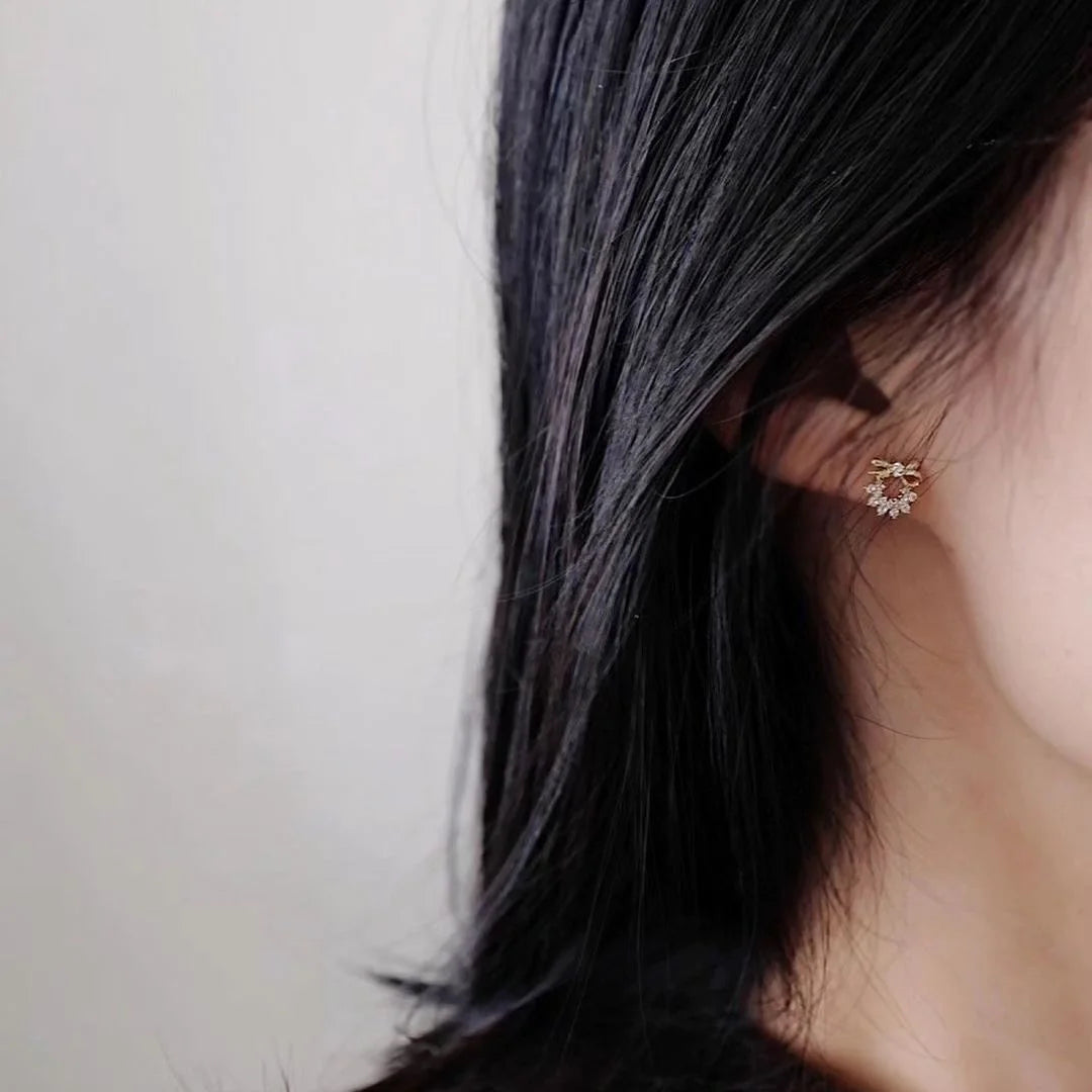 Crystal bow Earrings
