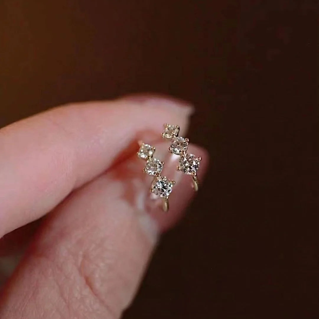 3 Diamond Earrings