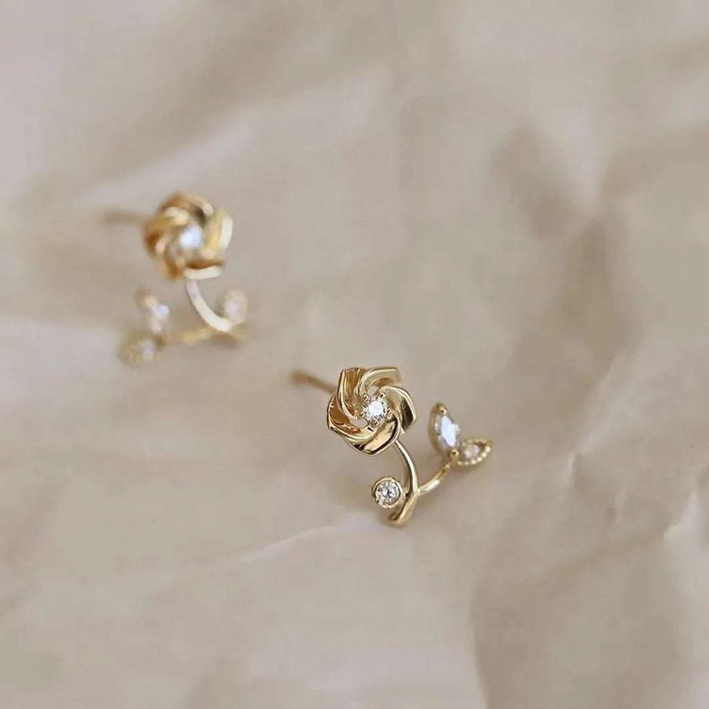 Dainty Rose Earrings