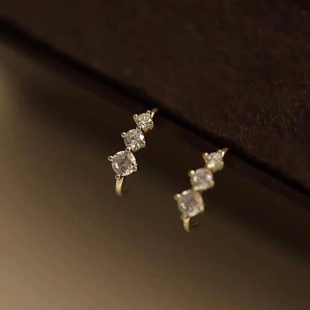 3 Diamond Earrings