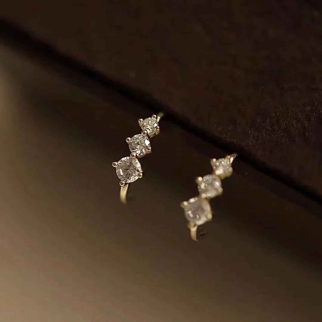 3 Diamond Earrings