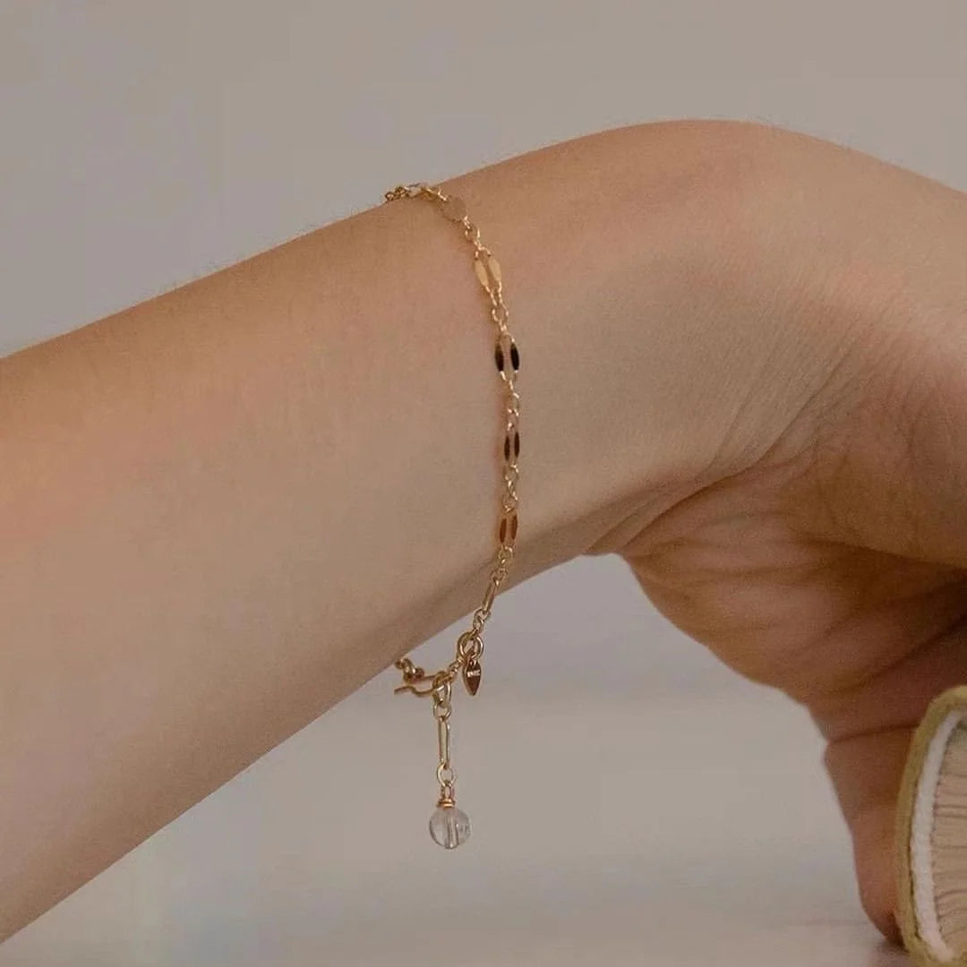 Pearl Drop Flat Bracelet