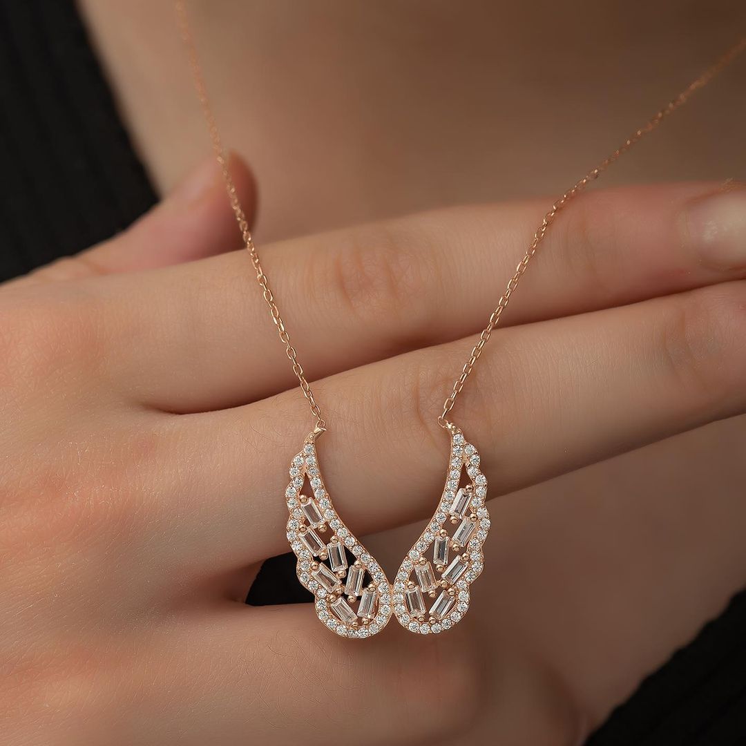 Baguette Wings Necklace