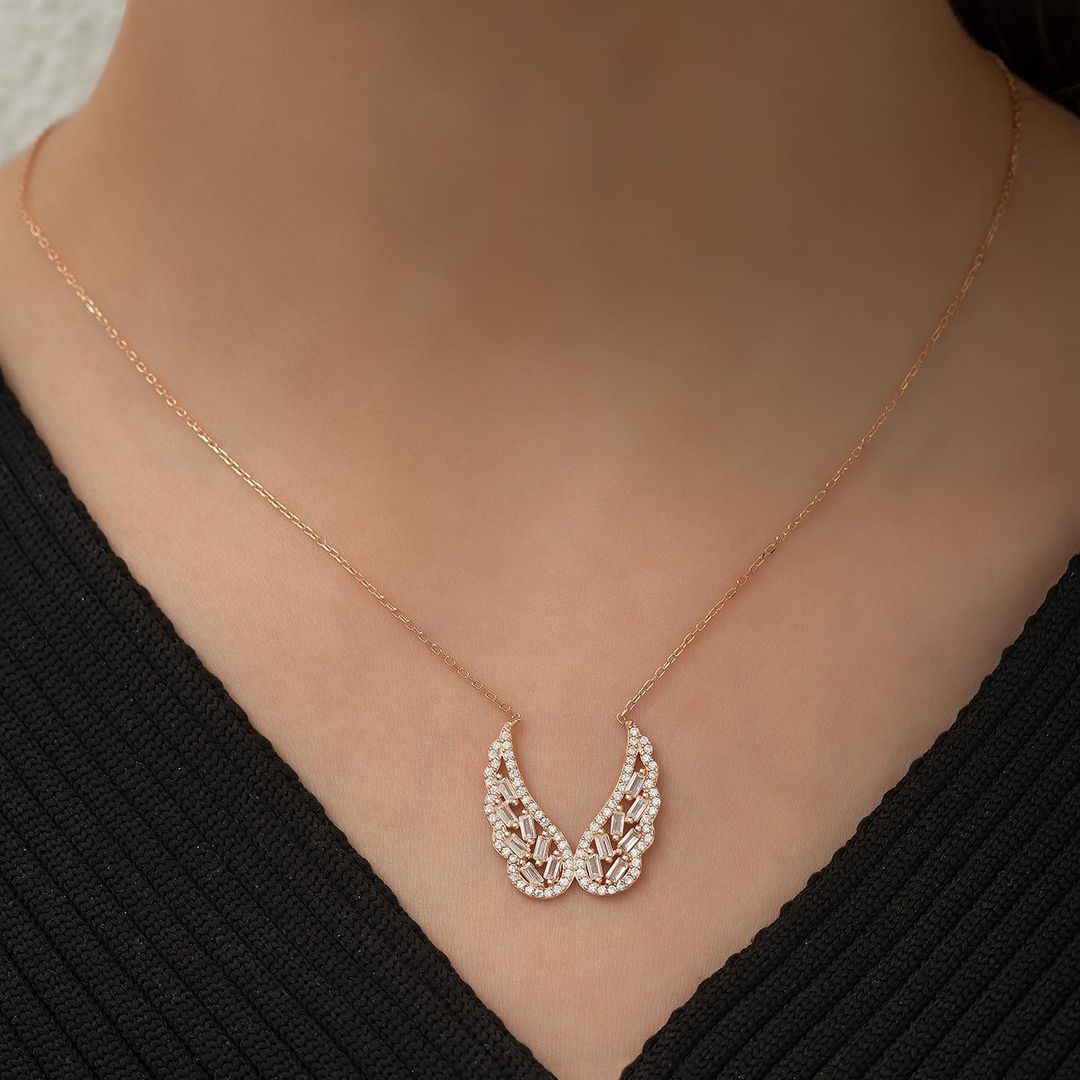 Baguette Wings Necklace